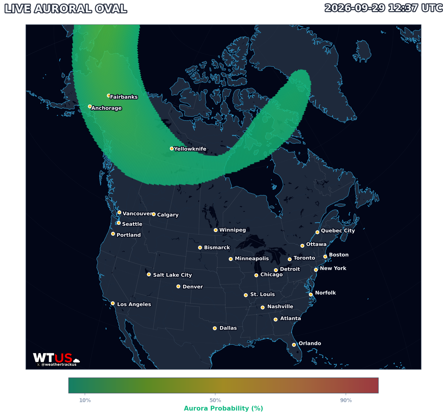 Static auroral oval map fallback